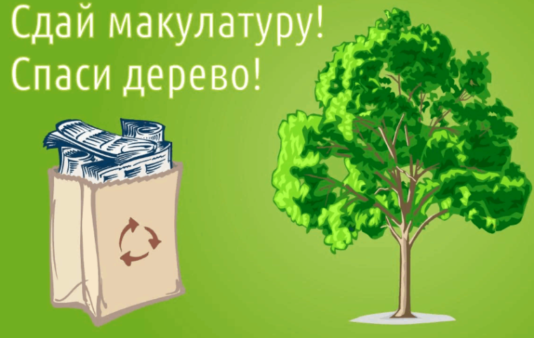 Акция "Сдай макулатуру - спаси дерево!".